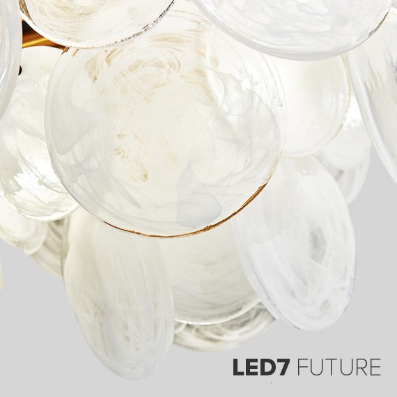 Loft Industry Modern - Shine Discs Chandelier V2